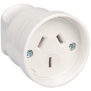Sockets - 10A Cord Con Heavy Duty White - PDL925RWH
