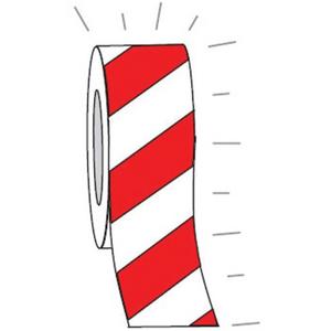 Warning tape - High Intensity Ext Tape 50mm Red/White - 852377