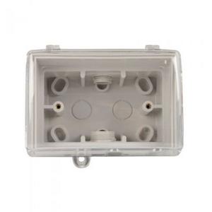 Empty enclosure for switchgear - Weather Proof GPO Enclosure With Clear Lid - TESWPE