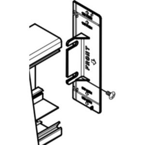 End piece for wall duct - Stop End White - EL150SEWE
