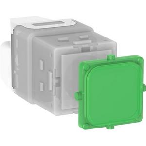 Illumination insert for domestic switching devices - Mech LED Power Available Green 250V - 40N-GR