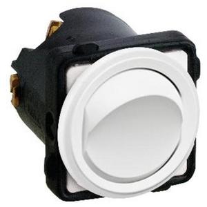 Grid & Cover Plate - Excel Life Rocker Switch Mechanism 16A/16Ax Matt White - EM770MW