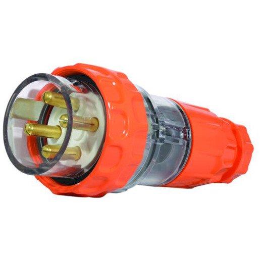 Round socket/plug for high currents