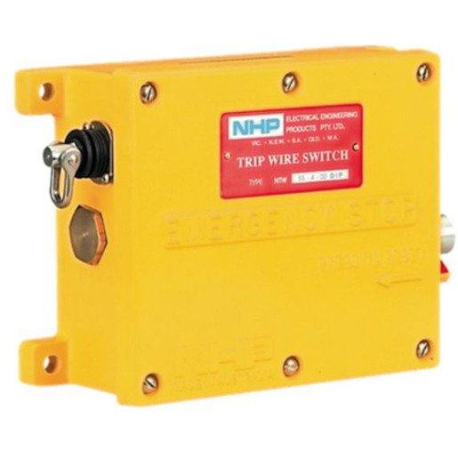 Emergency stop pull cord switch