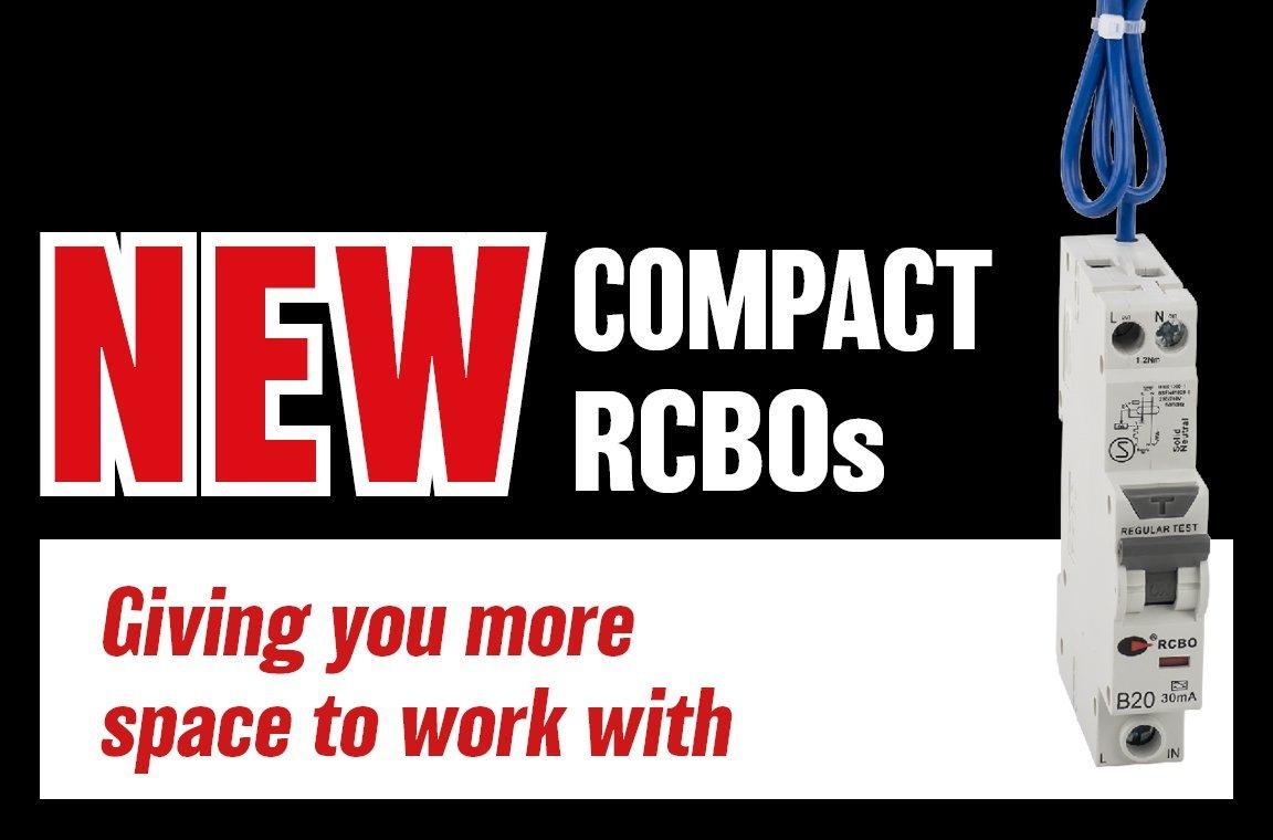 NEW Compact RCBOS - giving you more space to work with