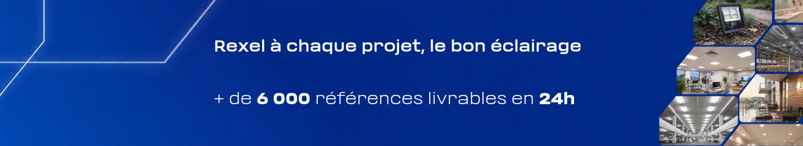 Découvrez nos différentes solutions d'éclairage. + de 6000 références livrables en 24h.