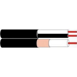 Koaxialkabel - 0.6/3.7 + 2X0,75 SW, Video - Systemkabel 75 Ohm 0.6/3.7+ 2x0,75 schwarz