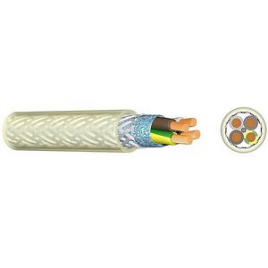 Energiekabel >= 1 kV, für ortsveränderlichen Einsatz - 2YSLCY-JB 4X70, MOTORANSCHLUSSLEITUNG GESCHIRMT M.TRANSP. AUSSENMANTEL Schnitt