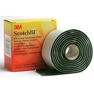 Klebeband - SCOTCHFIL, 3M Scotchfil Buthyl-Kautschuk-Band, selbstverschweißend, Schwarz, 38 mm x 1,5 m, 3 mm - 7000006089