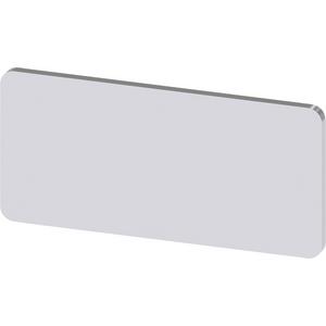 Bezeichnungsschild für Befehlsgeräte - 3SU1900-0AC81-0AA0, Bezeichnungsschild 12,5x27mm, Schild silber, ohne Aufschrift - 3SU19000AC810AA0