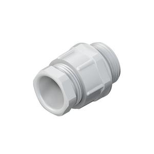 Kabelverschraubung - 250/48, CONUS-Kabelverschraubung, Pg 48, für Kabel-Ø 34-42mm,Gewindelänge 15mm, Kunststoff PS, RAL 7035, lichtgrau - 4011126018110