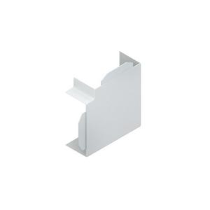 Flachwinkel für Leitungsführungskanal - W6060.1, Vertikaleck 90°, mit Laschen, 60x62 mm, Kunststoff ABS, RAL 7030, steingrau - 4011126047783