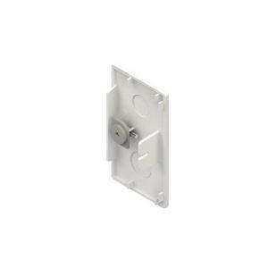 Endstück für Leitungsführungskanal - EG60110.1, Endstück, 60x107 mm, Kunststoff ABS, RAL 7030, steingrau - 4011126077353