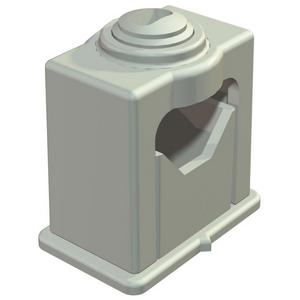 Druckschelle (Kabel/Leitungen) - 3041 LGR, Greif-ISO-Schelle 16-24mm Polystyrol lichtgrau RAL 7035 - 2105039