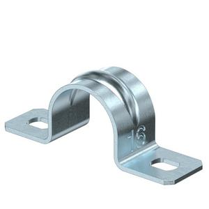 Befestigungsschelle für Kabel/Rohre - 605 16 G, Befestigungsschelle zweilappig 16mm Stahl galvanisch verzinkt - 1018167