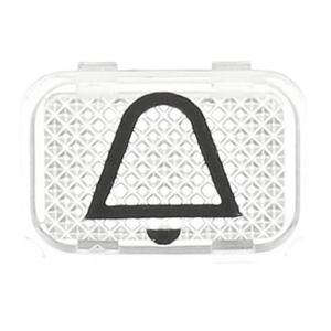 Bezeichnungsmaterial für Installationsschalterprogramme - 2145 KI, Tastersymbol, transparent Klingel - 2CKA001714A0229