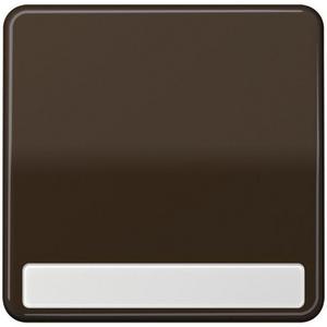 Abdeckung/Bedienelement für Installationsschalterprogramme - CD 590 NA BR, Wippe 1fach, mit Schriftfeld, Duroplast, Serie CD, braun - CD590NABR