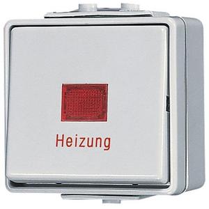 Installationsschalter - 606 HW, Heizungsschalter, Universal Aus-Wechsel, 10 AX 250 V ~, IP 44, WG 600 - 606HW