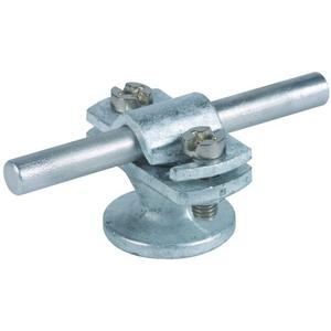 Leitungshalter für Blitzschutz - LH ZS 7.10 IGM8 STTZN ZG, Leitungshalter m. Abdeckbund ZG f. Rd 7-10mm St/tZn m. Innengewinde M8 - 275110