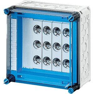 Sicherungskasten - Mi 3225, Mi-Sicherungsgehäuse, 4x3x25A, DII, E27 auf Sammelschiene 250 A, 5polig - 2000621