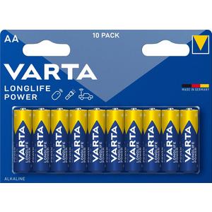 Standard-Batterie (nicht wiederaufladbar) - Longlife Power AA 10er, Batterie AA Varta Longlife Power 10er Blister - 142201
