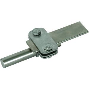 Trennklemme für Blitzschutz - UTK 16 FL30 ZP V2A, UNI-Trennklemme NIRO m. Zwischenplatte f. Rd 16/Fl 30mm - 459159