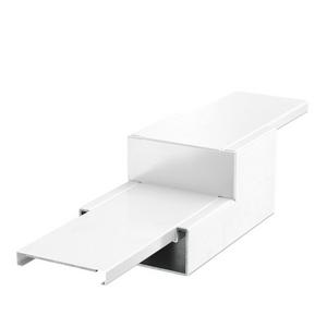 Kupplung für Brandschutzkanal - PLM RP 0810 RW, Reduzierung mit Brandschutzgewebe 360x100x80 Stahl pulverbeschichtet reinweiß RAL 9010 - 7218100