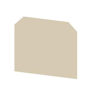 Abschluss- und Zwischenplatte für Reihenklemme - AP SAK35/TW SAK16, Abschlussplatte (Klemmen), beige, Höhe: 58 mm, Breite: 1.5 mm, V-2, PA 66 - 0303660000