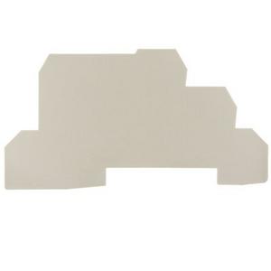 Abschluss- und Zwischenplatte für Reihenklemme - WAP WDL2.5, Abschlussplatte (Klemmen), dunkelbeige, Höhe: 90 mm, Breite: 1.5 mm, V-0, Wemid - 1067800000