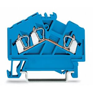 Durchgangs-Reihenklemme - 280-651, 3-Leiter-Durchgangsklemme 2,5 mm² blau - 280-651