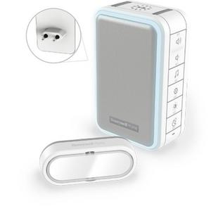 Gong - Honeywell Home DC315SP2L, Resideo Funk-Gong für Steckdosen S3 inkl. Klingeltaster (Querformat), weiß - DC315SP2L