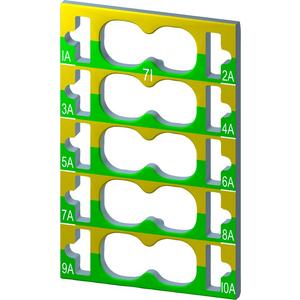 Zubehör/Ersatzteile für Steuerungen - 6ES7193-6CP71-2AA0, SIMATIC ET 200SP Farbkennzeichnungsschilder CC71 VPE 10 - 6ES71936CP712AA0