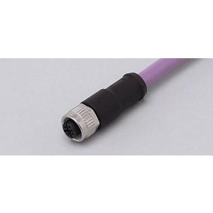 Konfektioniertes Sensor-Aktor-Kabel - ADOGH050MSA0005C02, Anschlusskabel mit Buchse, Betriebsspannung < 30 V AC, 5 m, PUR, Gehäusewerkstoffe PUR, IP 68, Halogenfrei ja, Vergoldete Kontakte ja - E11597