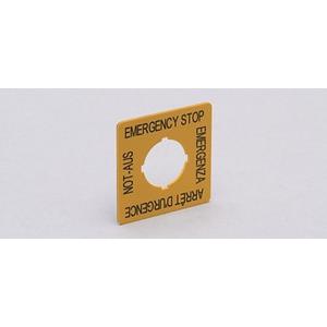 Zubehör/Ersatzteile für Industriesensoren - EMERGENCY STOP LABEL, NOT-HALT-Schild - E7003S