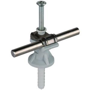 Leitungshalter für Blitzschutz - LH DFI DQ 6.10 V2A H30 GR, Leitungshalter DEHNfix NIRO-K-grau f. Rd 6-10mm H 30mm m. Schlagdübel 8x45 - 250001