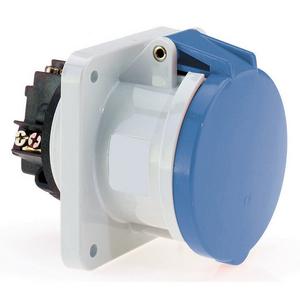 CEE-Anbausteckdose (IEC 60309) - 1307/CEE-Anbausteckdose 63A230V6h3pIP44, Anbausteckdose gerade 63A 3p 230V 6h, IP44 - 1307
