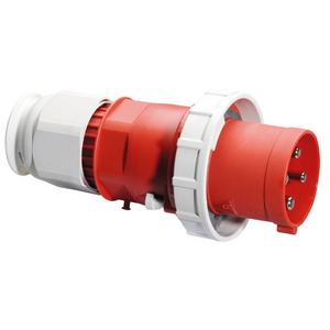 CEE-Stecker (IEC 60309) - 2195/CEE-Stecker 125A400V6h4pIP67, Stecker TE 125A 4p 400V 6h, IP67 - 2195