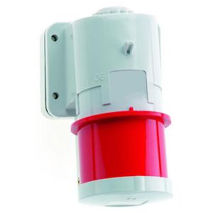 CEE-Gerätestecker (IEC 60309) - 2471/CEE-Gerätestecker 16A400V6h5pIP44, Wandgerätestecker 16A 5p 400V 6h, IP44 - 2471