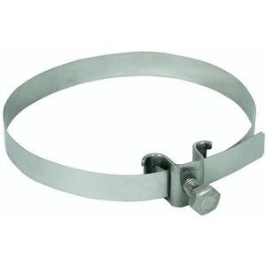Leitungshalter für Blitzschutz - LH 6.8 SB50.120 SPSM8 V2A, Leitungshalter für Rd 6-8mm  NIRO für Regenfallrohre D 50-120mm, 200029 - 200029