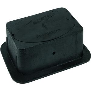 Zubehör/Ersatzteile für Erdung und Blitzschutz - UFTSK 300X220X120 GG, UF-Trennstellenkasten o. Trennstelle 300x220x120mm  GG schwarz lackiert - 549000