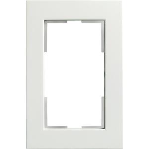 Abdeckrahmen - 5TG1116-0, DELTA miro Kunststoff titanweiß Rahmen 2-fach für Doppelsteckdose - 5TG11160