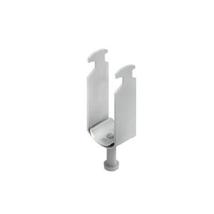 Bügelschelle - B 14/2, Hammerfuß-Bügelschelle, für 2 Kabel, Ø 12-14 mm, Schlitzweite 16-17mm, Stahl, feuerverzinkt DIN EN ISO 1461, mit Stahldruckwanne - 4013339049608