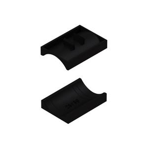 Gegenwanne für Bügelschelle - GWA 38, Gegenwanne Hammerfuß-Bügelschelle, Kabel-Ø 34-38 mm, Schlitzw. 11-12mm, Kunststoff, Polyethylen - 4013339108305