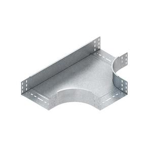 T-Stück für Kabelrinne - RTS 85.300, T-Stück für KR, 85x302 mm, mit ungelochten Seitenholmen, Stahl, bandverzinkt DIN EN 10346, inkl. Zubehör - 4013339240807