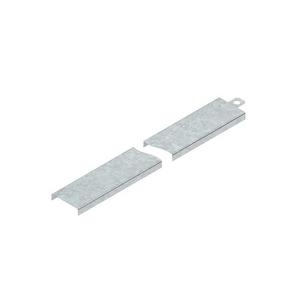 Deckel für Kabeltragsystem - RD 75, Deckel für Mini-Kabelrinne, m. Stoßleiste, 77x3000 mm, t=0,75 mm, Stahl, bandverzinkt DIN EN 10346 - 4013339260201