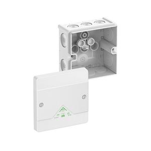 Dose, Gehäuse für Montage auf der Wand/Decke - Abox 040-L/w, Abzweigkasten, Schutzart IP66, max. Leiterquerschnitt 4², Schlagfestigkeit IK07, Schutzklasse II, Ui 1000V AC, Ui 1000V DC, DLG, VDE, halogenfrei - 80410001