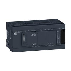 SPS-Grundgerät - TM241C40T, SPS-Steuerung, Modicon M241, 40 E/A, 2x Modbus, 24 VDC, Source Transistor, Schraubklemmen - TM241C40T