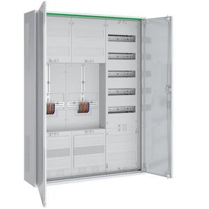 Zähler-Komplettschrank - ABNRS307Z0012, Zählerschrank 3Pkt 2Z 1V 1APZ HLAK IP44 SKII 5-polig BxHxT: 800x1100x210mm - ABNRS307Z0012