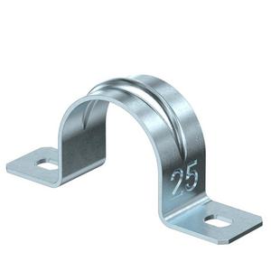 Befestigungsschelle für Kabel/Rohre - 605 25 G, Befestigungsschelle zweilappig 25mm Stahl galvanisch verzinkt - 1018256