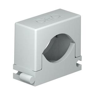 Druckschelle (Kabel/Leitungen) - 2037 18-30 LGR, Reihen-Druck-Schelle 18-30mm Polyamid lichtgrau RAL 7035 - 2250306